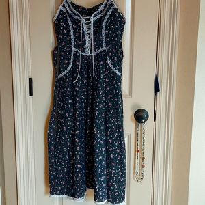 Gunne Sax 1970s prairie slip dress